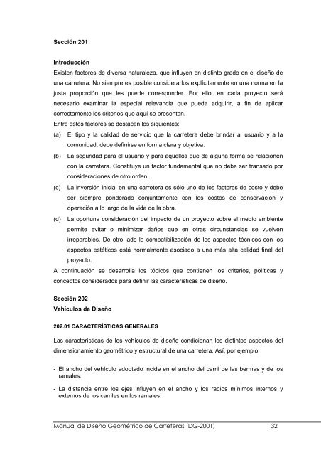 Manual de Diseño Geométrico de Carreteras (DG-2001) 1