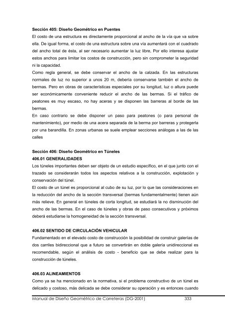 Manual de Diseño Geométrico de Carreteras (DG-2001) 1