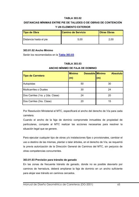 Manual de Diseño Geométrico de Carreteras (DG-2001) 1