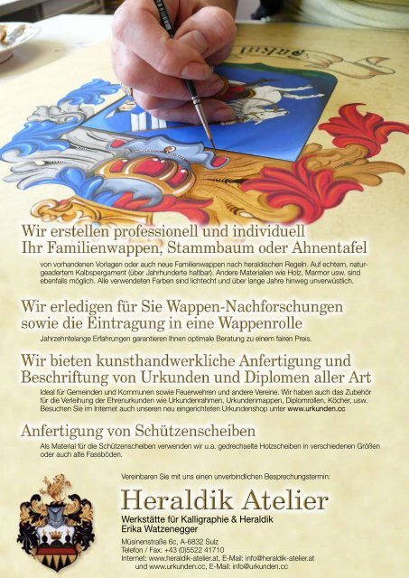 600 Jahre in Vorarlberg: Die Familie Wehinger Schwäbischer - IGAL