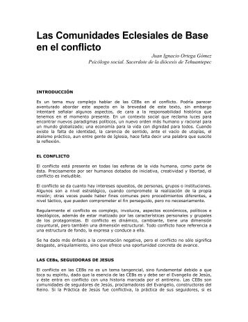 Las Comunidades Eclesiales de Base en el conflicto - Christus