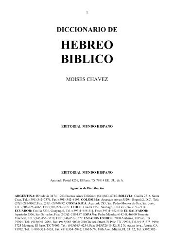 Diccionario de Hebreo Bíblico - Iglesia Reformada