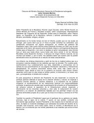 Discurso del señor Gonzalo Martner, Ministro Secretario General de ...