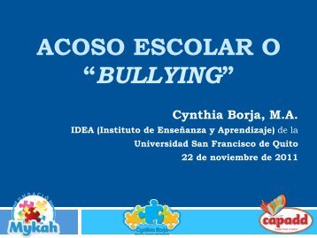 bullying - Instituto de Enseñanza y Aprendizaje