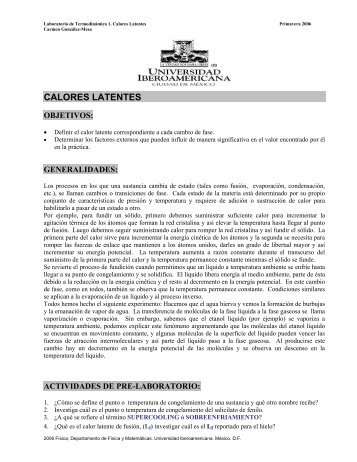 Calores Latentes. LP.pdf - Departamento de Física y Matemáticas ...