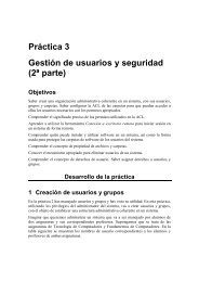 Práctica 3 Gestión de usuarios y seguridad (2ª parte) - Arquitectura y ...