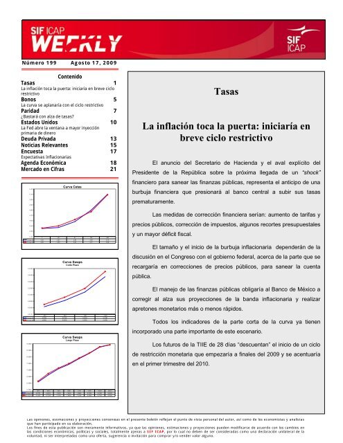 Tasas La inflación toca la puerta: iniciaría en breve ciclo ... - Sif Icap