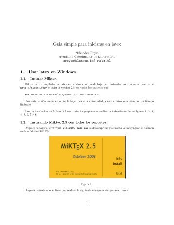 Guia simple para iniciarse en latex - Labcomp