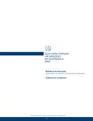 Guía para Iniciar su Empresa - Ministerio de Economía de Guatemala