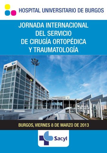 jornada internacional del servicio de cirugía ortopédica y ... - secca