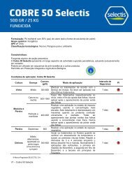 V1 – Cobre 50 Selectis Formulação: Pó molhável com 50% (p/p) de ...