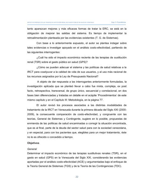 Diálisis o Trasplante Renal - Libros, Revistas y Tesis - Universidad ...