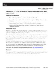 Uso de Wireshark™ para ver las unidades de datos del protocolo