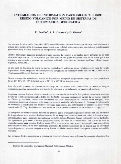 Memoria, Volcán Popocatépetl (1994-1995) - Protección Civil