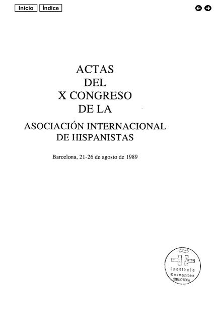 X. Barcelona, 21-26 de agosto de 1989 - Asociación Internacional ...