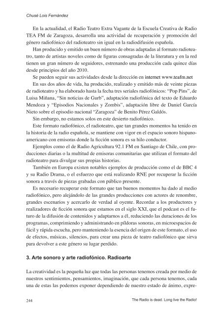 Radio is dead-Long live the Radio.pdf - Universidad del País Vasco