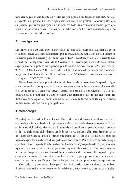 Radio is dead-Long live the Radio.pdf - Universidad del País Vasco