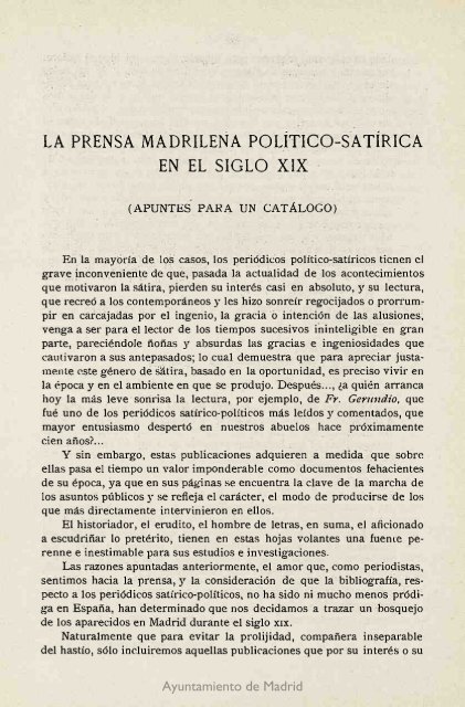 Revista de la Biblioteca, Archivo y Museo - Memoria de Madrid