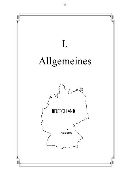 Verwaltungsgliederungsplan der Stadtverwaltung ... - Stadt Amberg