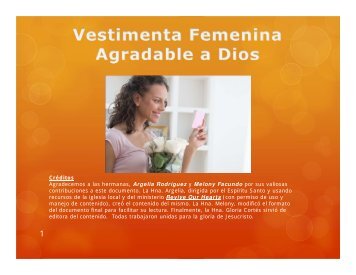 La Vestimenta Femenina Agradable a Dios - Iglesia El Sembrador