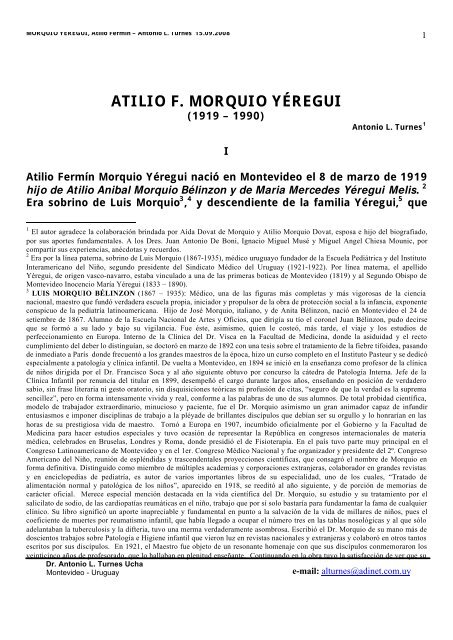 atilio morquio yéregui - Sindicato Médico del Uruguay