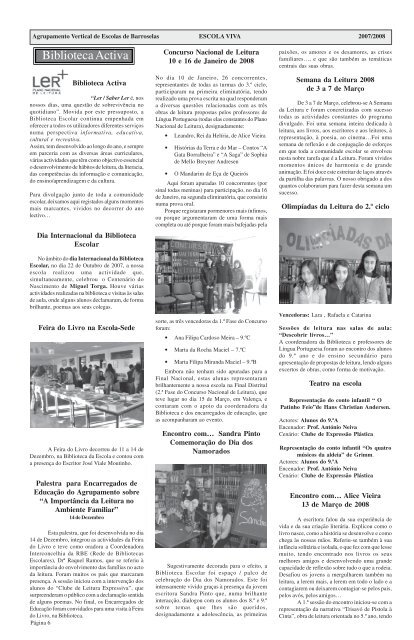 Editorial - Agrupamento de Escolas de Barroselas