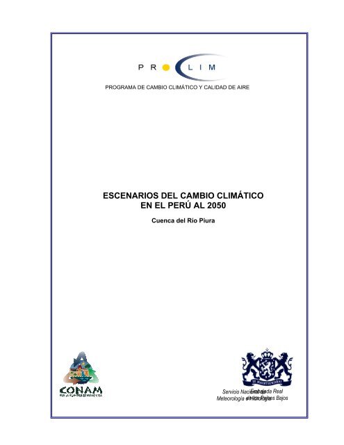 escenarios del cambio climático en el perú al 2050 - SIAR Piura