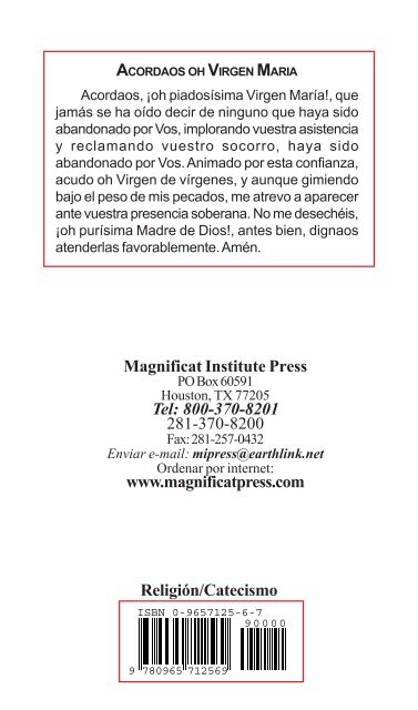 El Penny Catecismo - Magnificat Institute Press