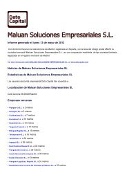 Maluan Soluciones Empresariales SL, España - Dato Capital