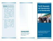 Perfil Deseado del Hondureño y la Hondureña