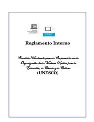 Reglamento Interno de Unesco - Secretaría de Educación