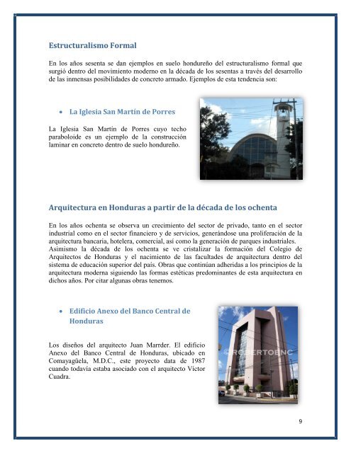 arquitectura hondureña - Historia de la Arquitectura USPS