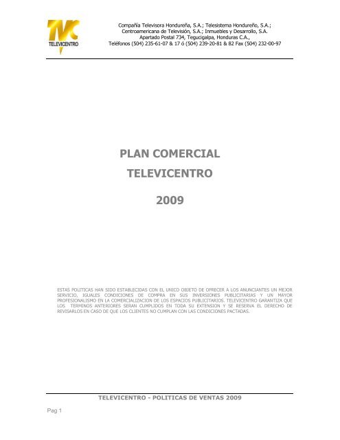 Plan Comercial (PDF) - Televicentro