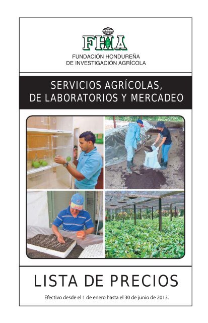 Servicios de Laboratorios y Mercadeo (PDF) - FHIA
