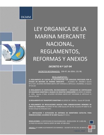 DIRECCION GENERAL DE LA MARINA MERCANTE - Dirección ...