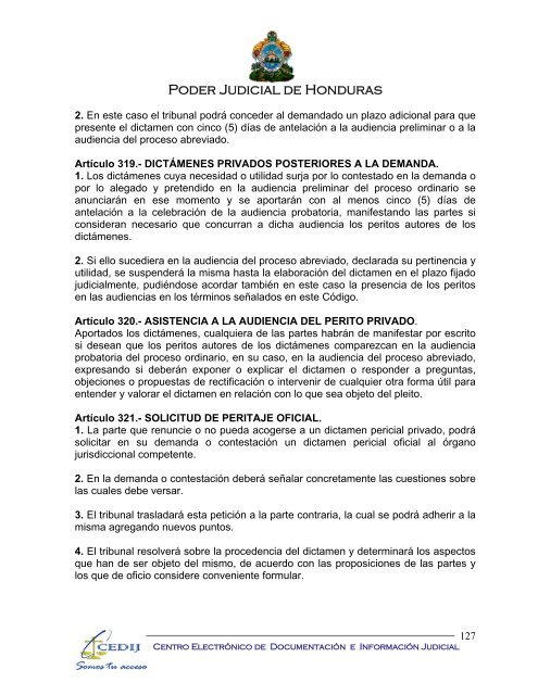 codigo procesal civil - Consejo Hondureño de la Empresa Privada