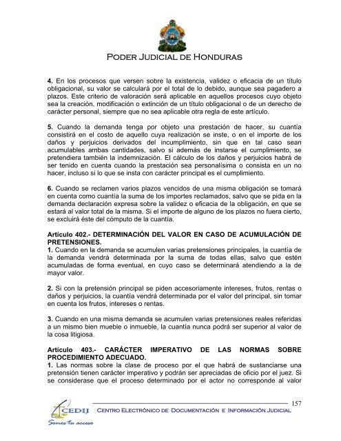 codigo procesal civil - Consejo Hondureño de la Empresa Privada