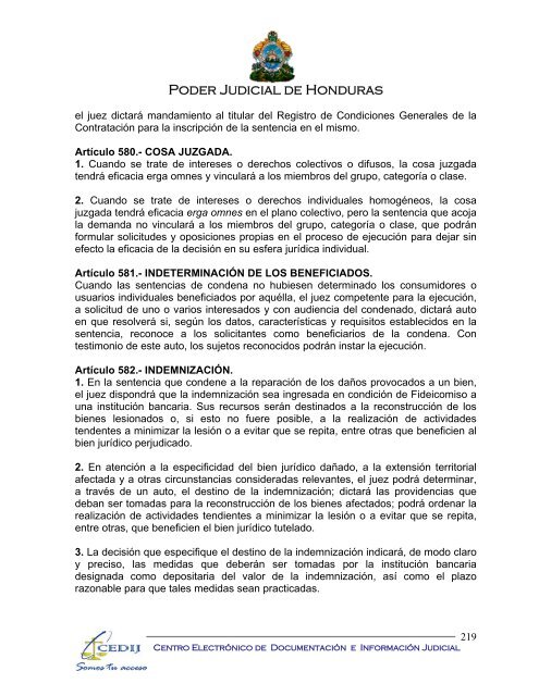 codigo procesal civil - Consejo Hondureño de la Empresa Privada