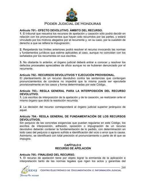 codigo procesal civil - Consejo Hondureño de la Empresa Privada