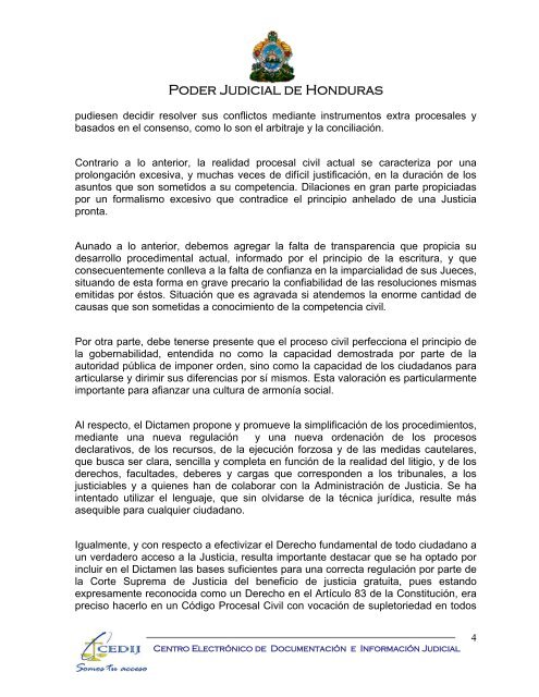 codigo procesal civil - Consejo Hondureño de la Empresa Privada