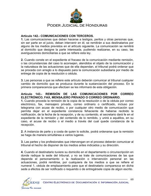 codigo procesal civil - Consejo Hondureño de la Empresa Privada