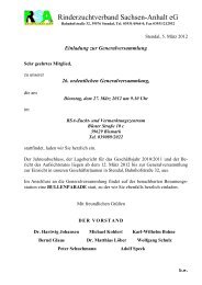 GV26 - Einladung Mitglieder - Rinderzuchtverband Sachsen Anhalt