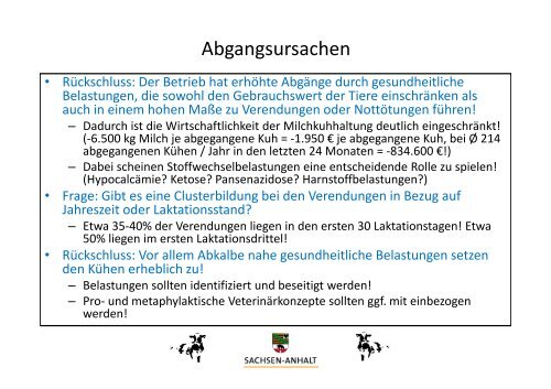 Tierwohl und Tiergesundheit - Wie nutzen wir Herdendaten zur ...