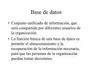 Base de datos - Técnica Administrativa