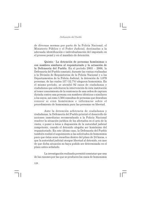 Informe Defensorial derechos libertad.pmd - Biblioteca Virtual de la ...