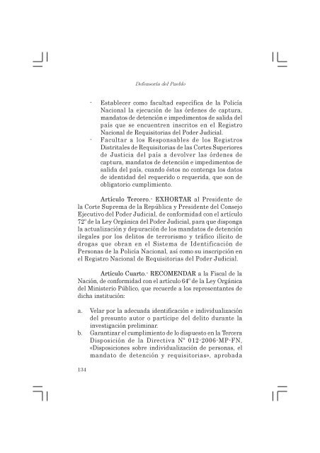 Informe Defensorial derechos libertad.pmd - Biblioteca Virtual de la ...