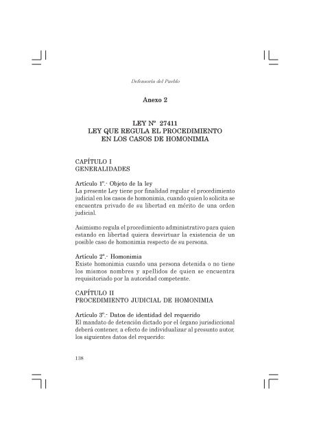 Informe Defensorial derechos libertad.pmd - Biblioteca Virtual de la ...