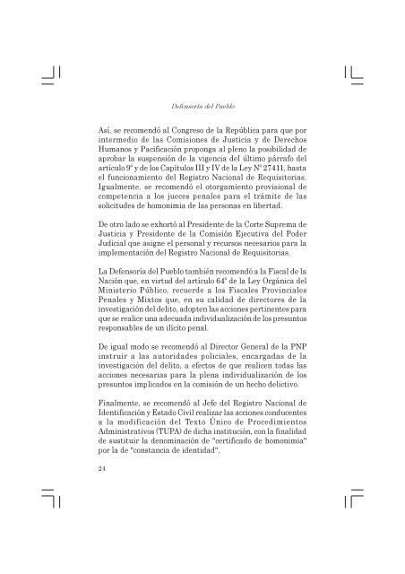 Informe Defensorial derechos libertad.pmd - Biblioteca Virtual de la ...