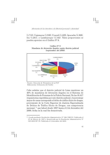 Informe Defensorial derechos libertad.pmd - Biblioteca Virtual de la ...