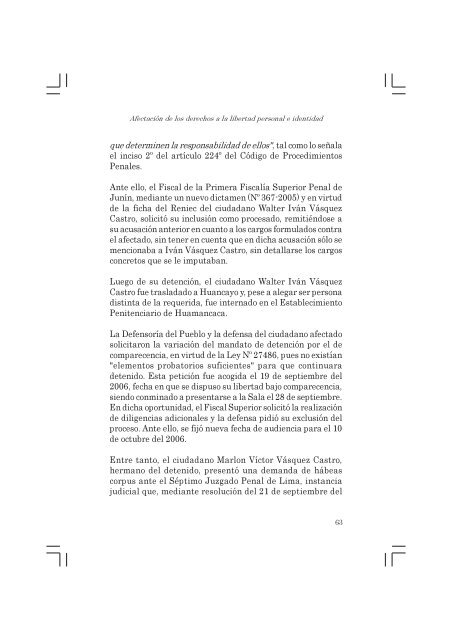Informe Defensorial derechos libertad.pmd - Biblioteca Virtual de la ...